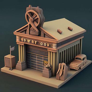 3D model Motor Depot game (STL)